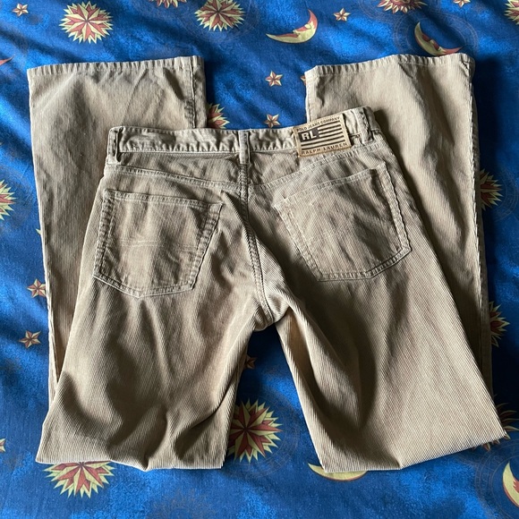 Vintage Y2K Polo Ralph Lauren tan low rise corduroy pants - Picture 4 of 14